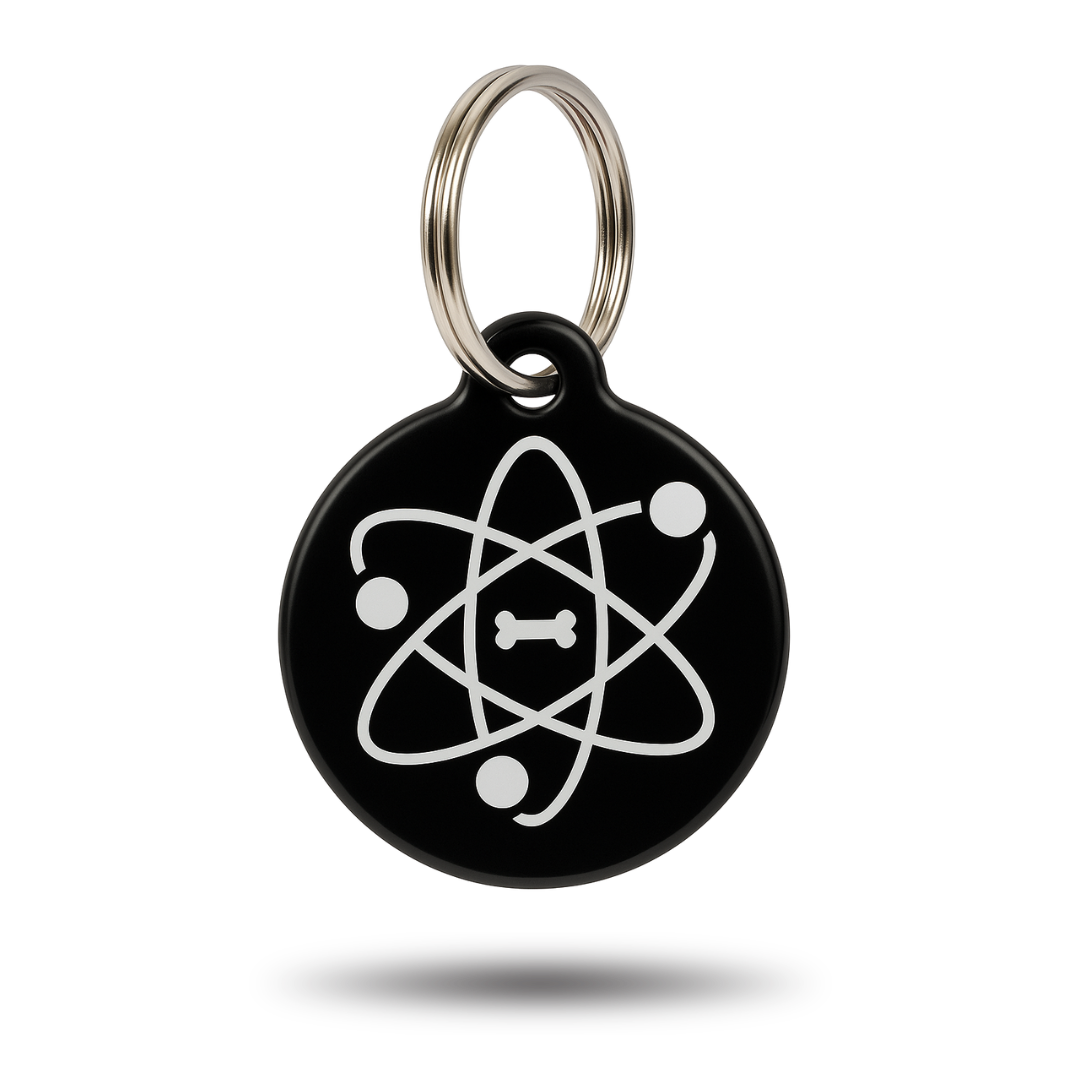Médaille QR code connectée pour chien, coloris Atome, marque FurryID