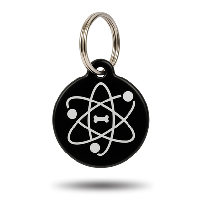 Médaille QR code connectée pour chien, coloris Atome, marque FurryID